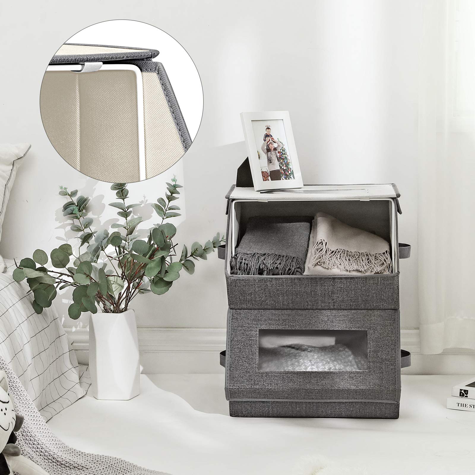 SONGMICS lifestyle shot in bedroom emphasizing tidy organized living