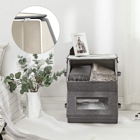 SONGMICS lifestyle shot in bedroom emphasizing tidy organized living