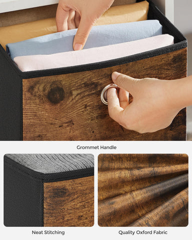 SONGMICS cubes in bedroom demonstrating clutter-free lifestyle