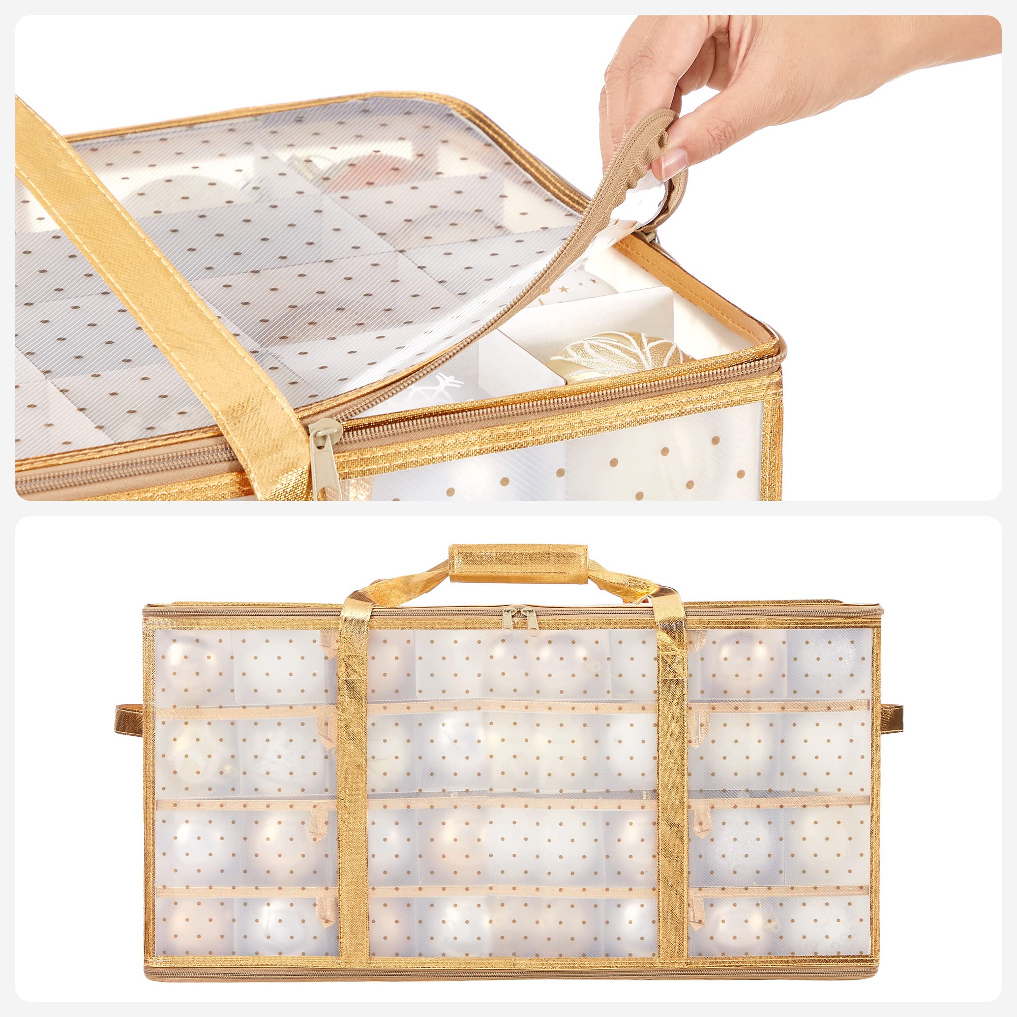 SONGMICS lifestyle scene on shelf showing tidy holiday storage and convenience
