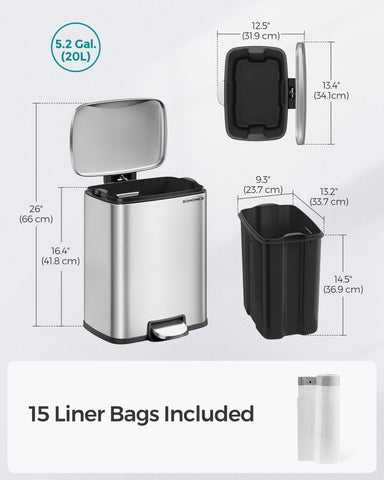 SONGMICS in a kitchen corner demonstrating space-saving placement
