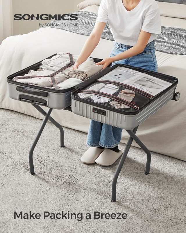 SONGMICS folded rack flat for compact storage benefit: space-saving