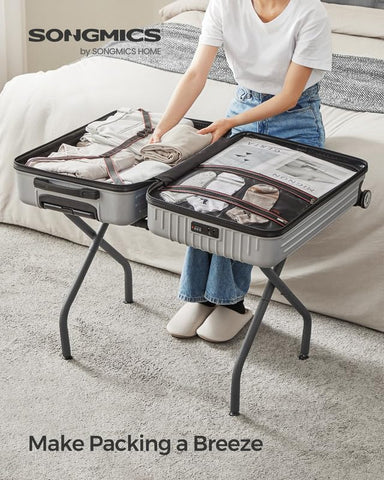 SONGMICS folded rack flat for compact storage benefit: space-saving