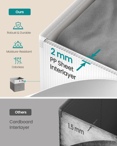 SONGMICS metal eyelet handle close-up for easy sliding benefit