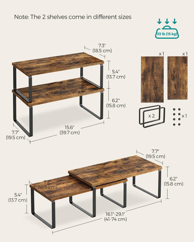 SONGMICS nested inside pantry illustrating compact storage benefit