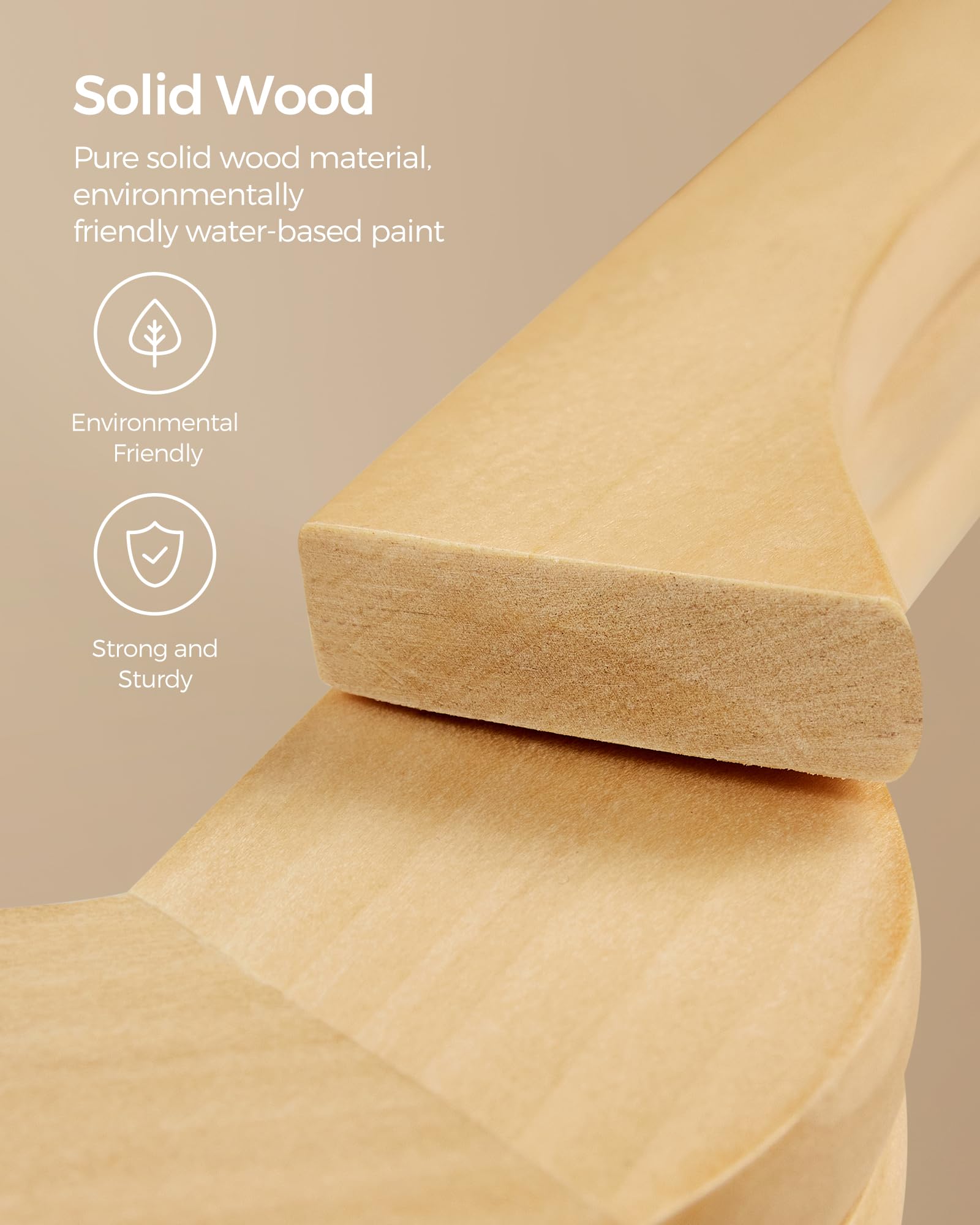 SONGMICS detail of non-slip pants bar holding trousers securely to prevent slipping