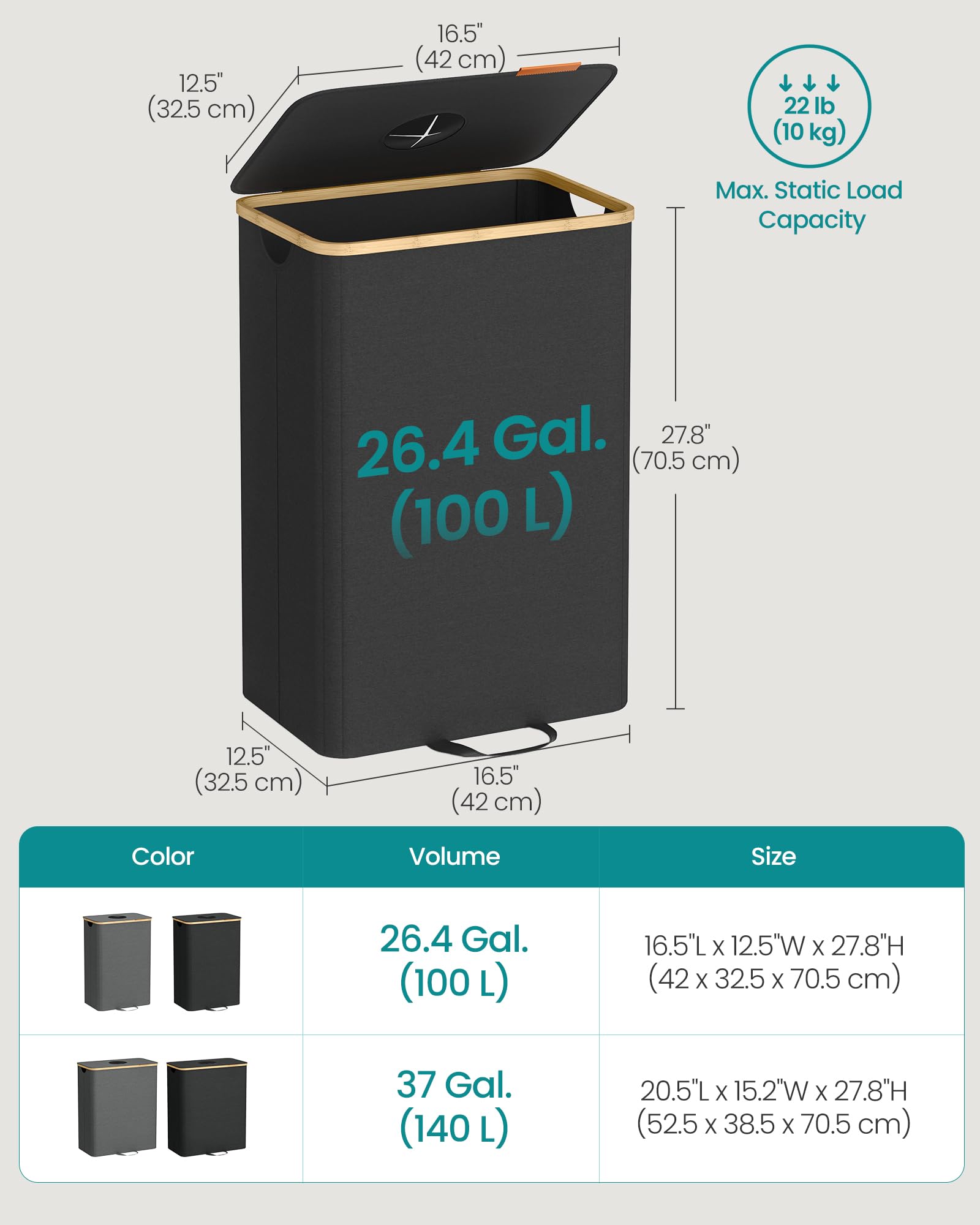 SONGMICS recycling bin placed in kitchen setting showing stylish fit and organized home benefit