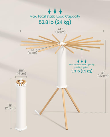 SONGMICS next to folded bedding showing scale and ability to handle bulky items