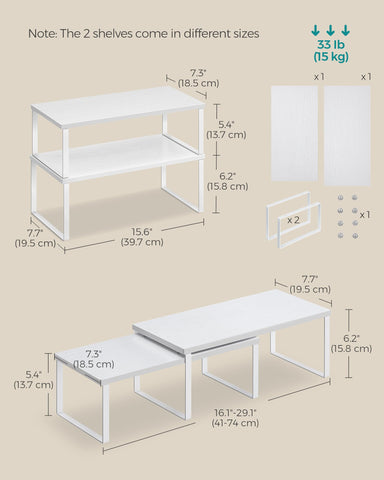 SONGMICS next to hand to show scale and usable capacity