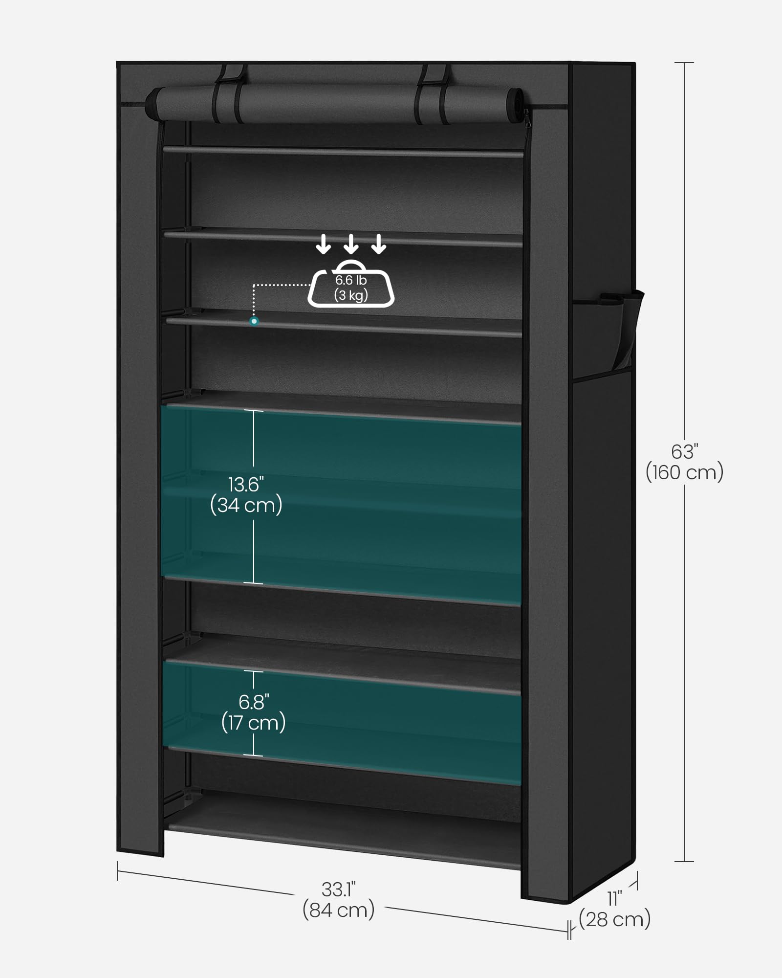 SONGMICS assembly step with tubes and connectors for tool-free setup