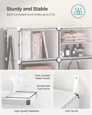 SONGMICS side hooks holding hat and leash for extra convenience