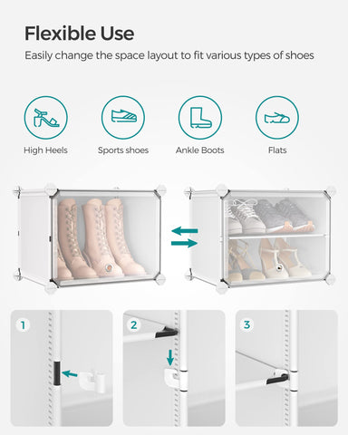 SONGMICS cabinet placed in an entryway saving floor space and clutter