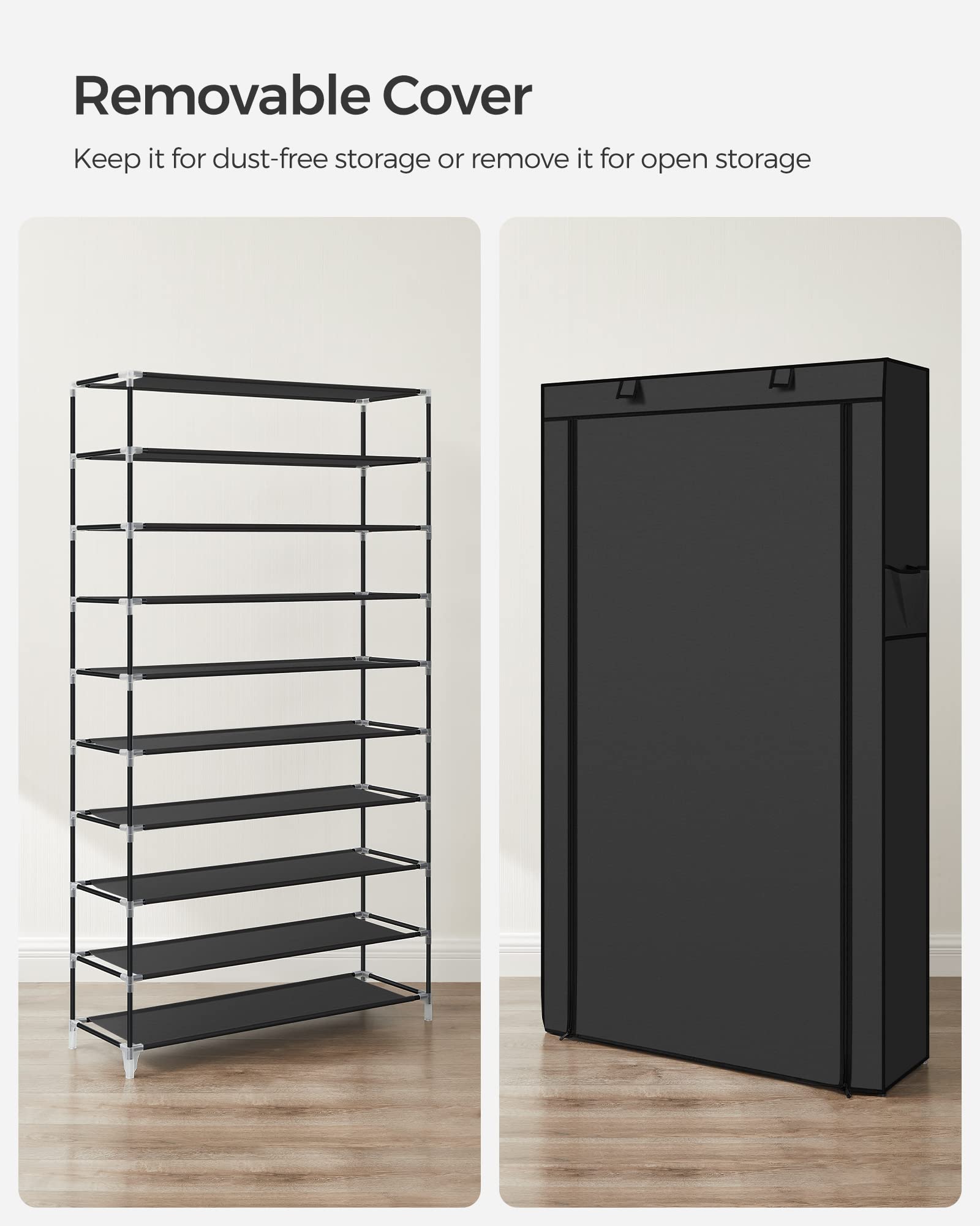 SONGMICS placed in entryway demonstrating space-saving, organized home