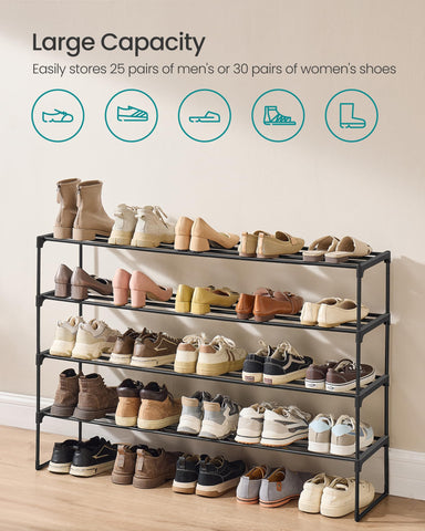 SONGMICS two units stacked to show vertical storage and space efficiency benefit