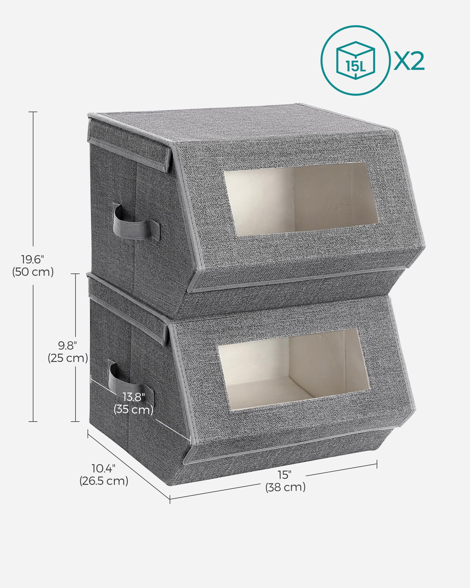 SONGMICS side handle close-up illustrating easy pull and carry
