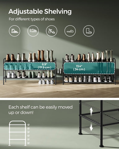 SONGMICS side hooks detail showing neat accessory storage convenience