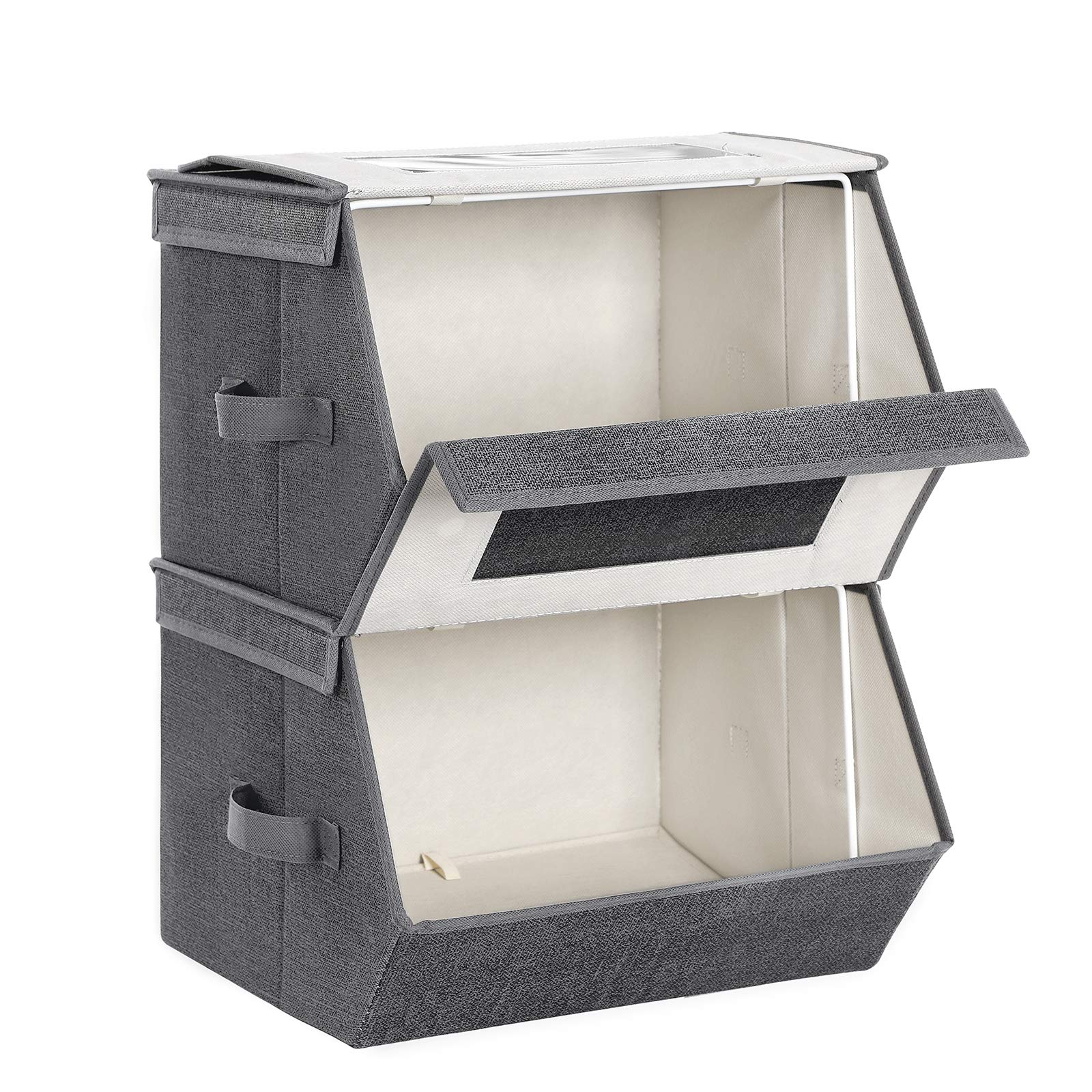 SONGMICS bin beside books showing scale and ample internal space