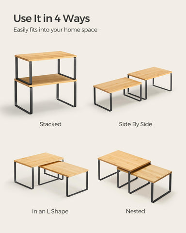 SONGMICS beside common items for size comparison helping measure fit before purchase