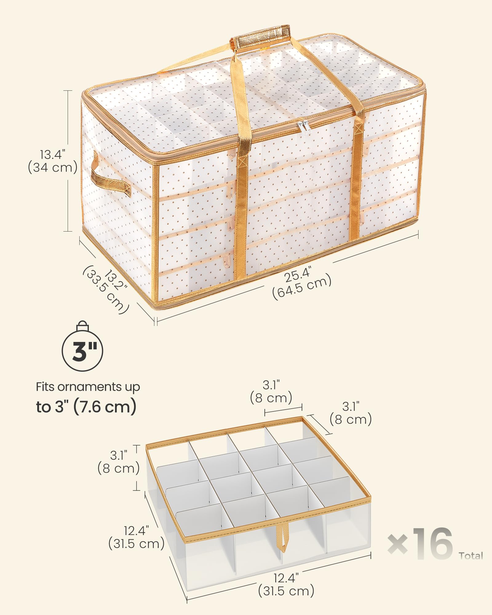 SONGMICS scale comparison with a hand to show box capacity visibly
