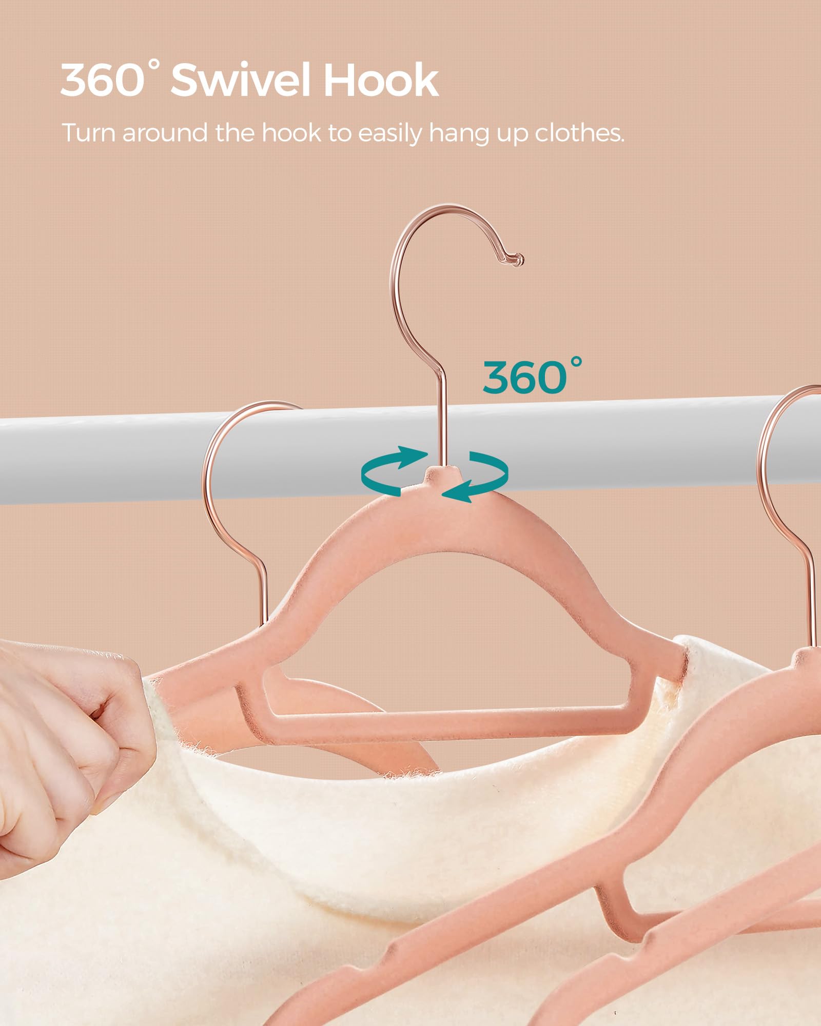 SONGMICS shoulder notch close-up securing straps and preventing garment slips
