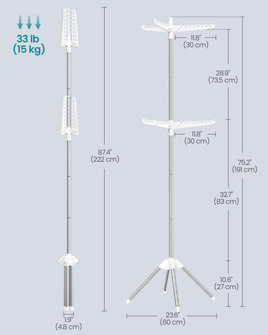 SONGMICS leg base close-up showing four legs and non-slip feet for stability