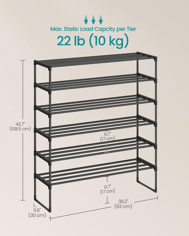 SONGMICS two units stacked showing expanded vertical storage option