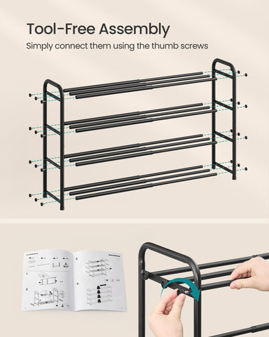 SONGMICS with small storage bins on shelves maximizing organized utility
