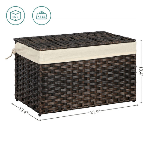 SONGMICS close-up of waterproof PP rattan texture for durable protection
