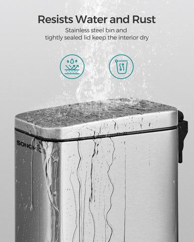 SONGMICS side profile highlighting slim shape to save floor space