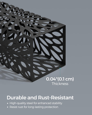 SONGMICS umbrella stand close-up of rust-resistant coated steel for long-lasting protection