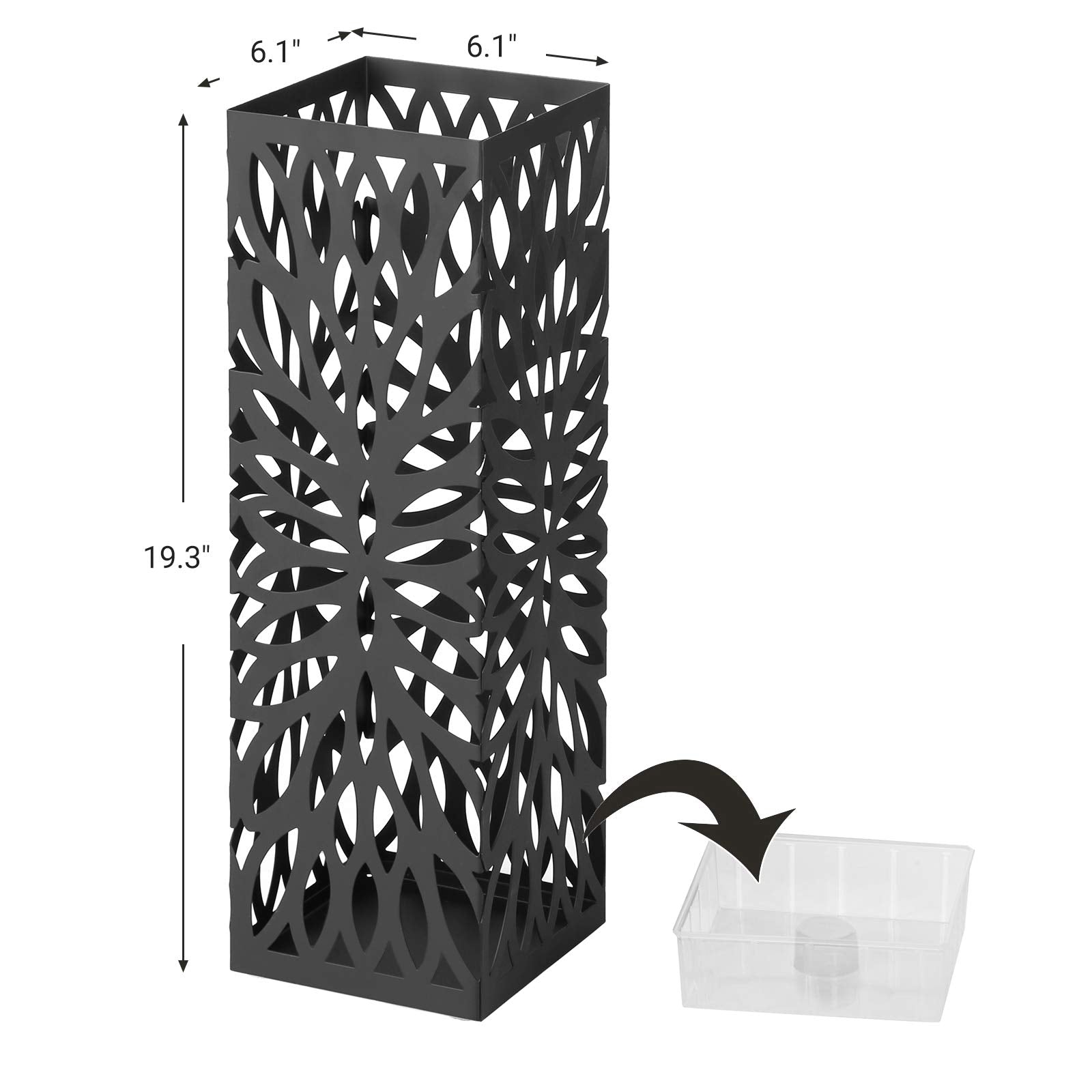 SONGMICS umbrella stand in entryway keeping floors dry and organized