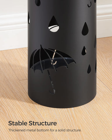 SONGMICS side profile showing sturdy steel construction and balance