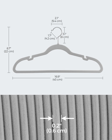 SONGMICS hanger holding heavy coat showing sturdy support