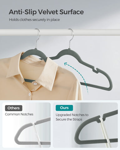 SONGMICS detailed shoulder notches with straps held securely to avoid falling
