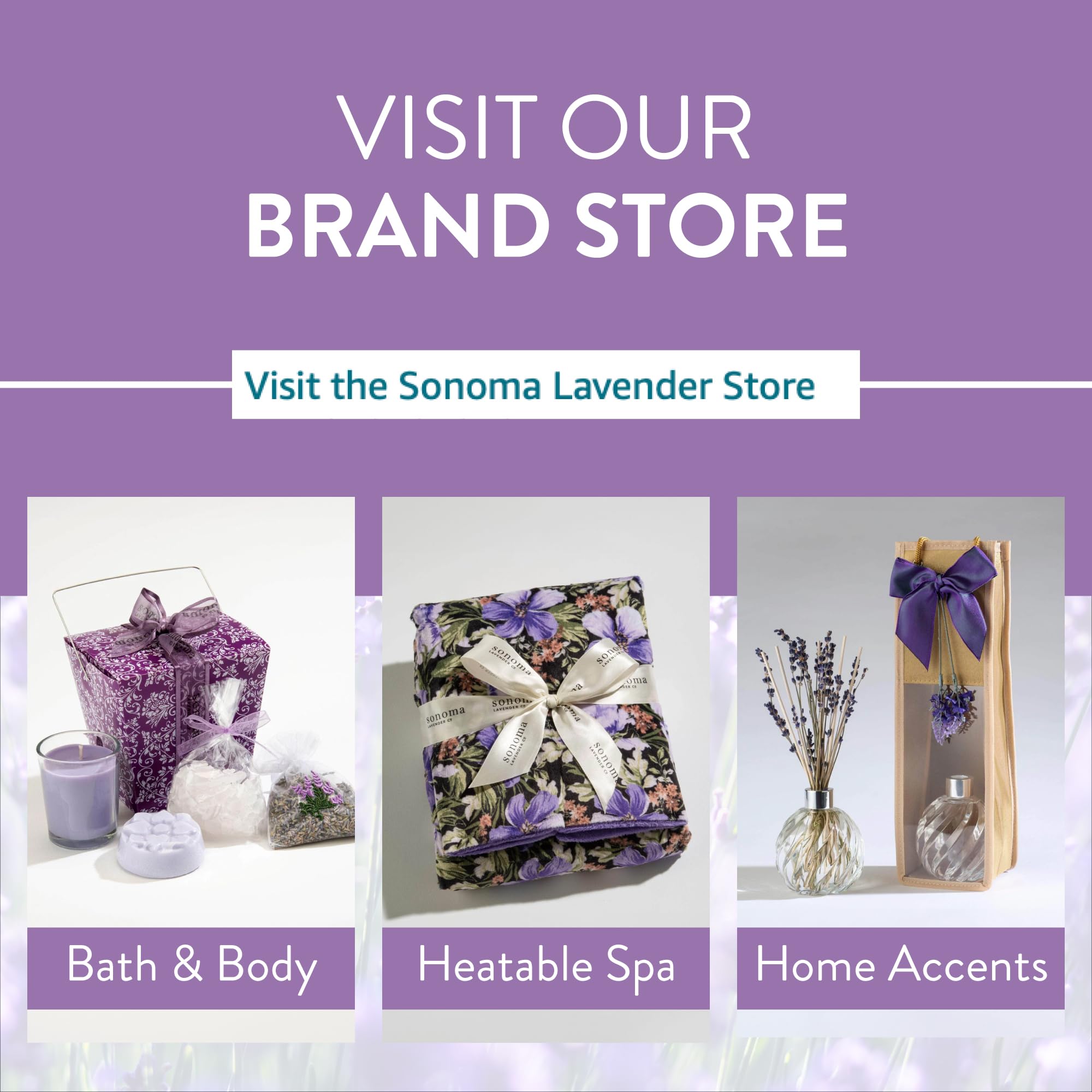 Sonoma Lavender neck pillow draped over shoulders demonstrating soothing support