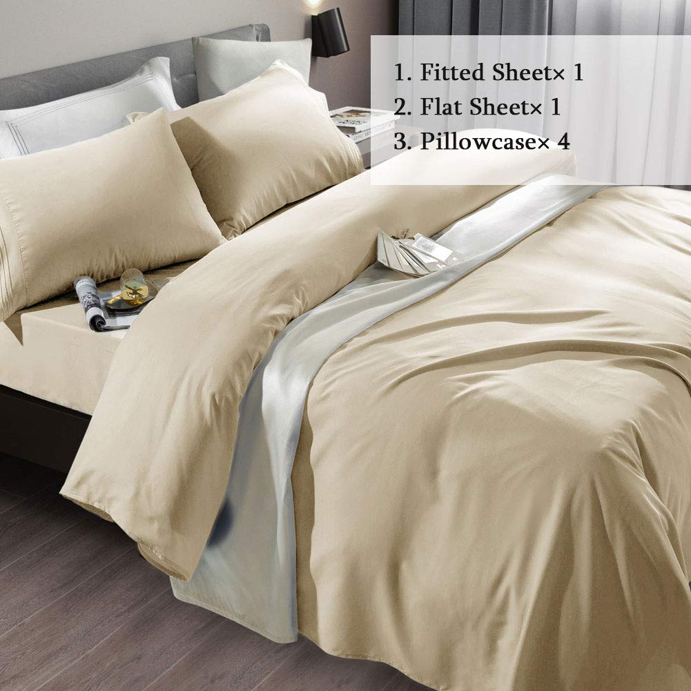 SONORO KATE fitted sheet elastic close-up showing secure fit for deep mattresses