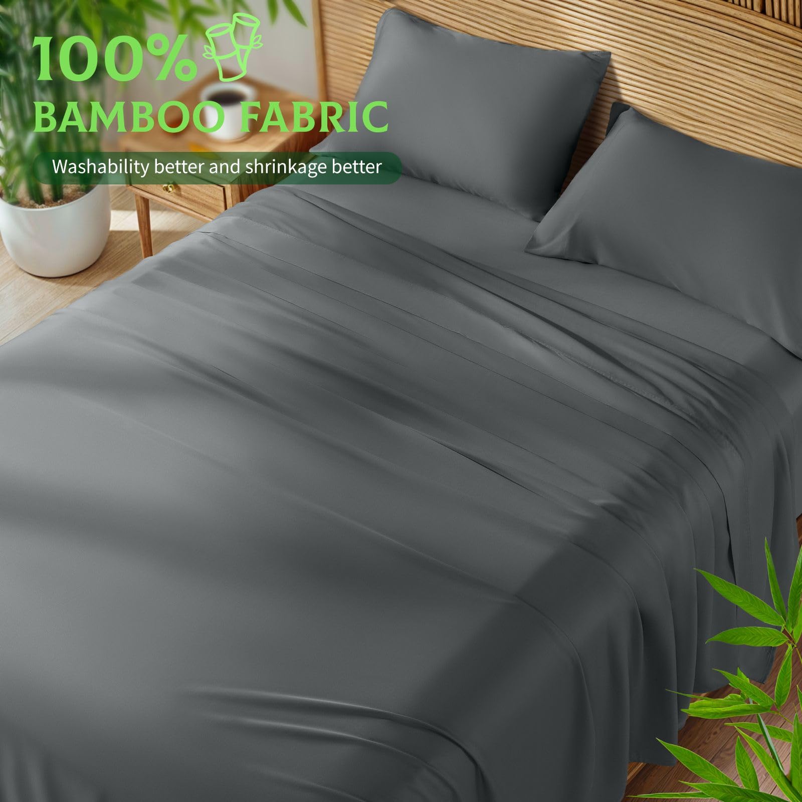 SONORO KATE fitted sheet close-up showing deep pocket fit and secure hold