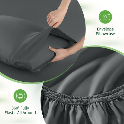SONORO KATE folded sheet set ready for storage demonstrating tidy organization