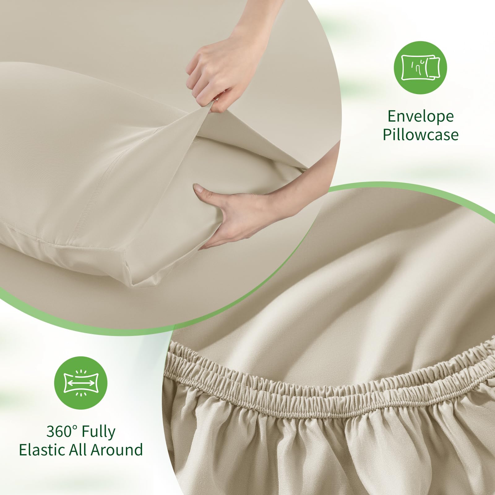 SONORO KATE measurement scale showing fit up to 24-inch mattress depth benefit