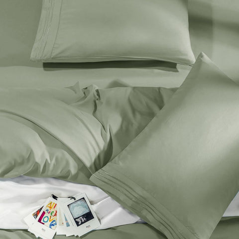 SONORO KATE pillowcases stacked to show matching set and easy guest-ready preparation