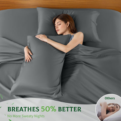 SONORO KATE sheets on extra-deep mattress demonstrating snug fit benefit