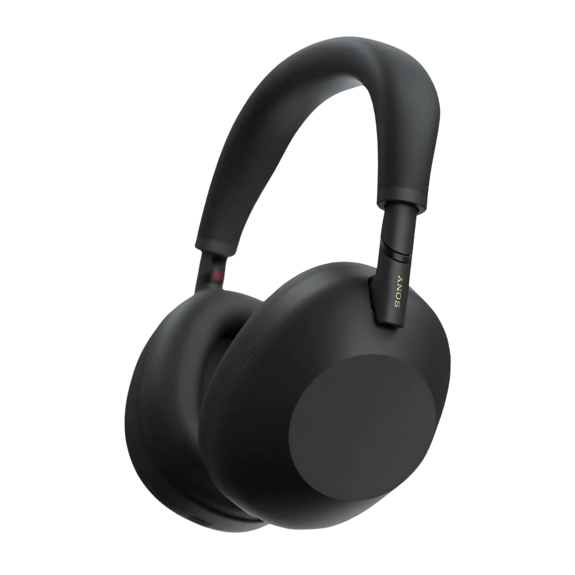 Sony close-up of cushioned earpad highlighting soft material for comfortable long listening