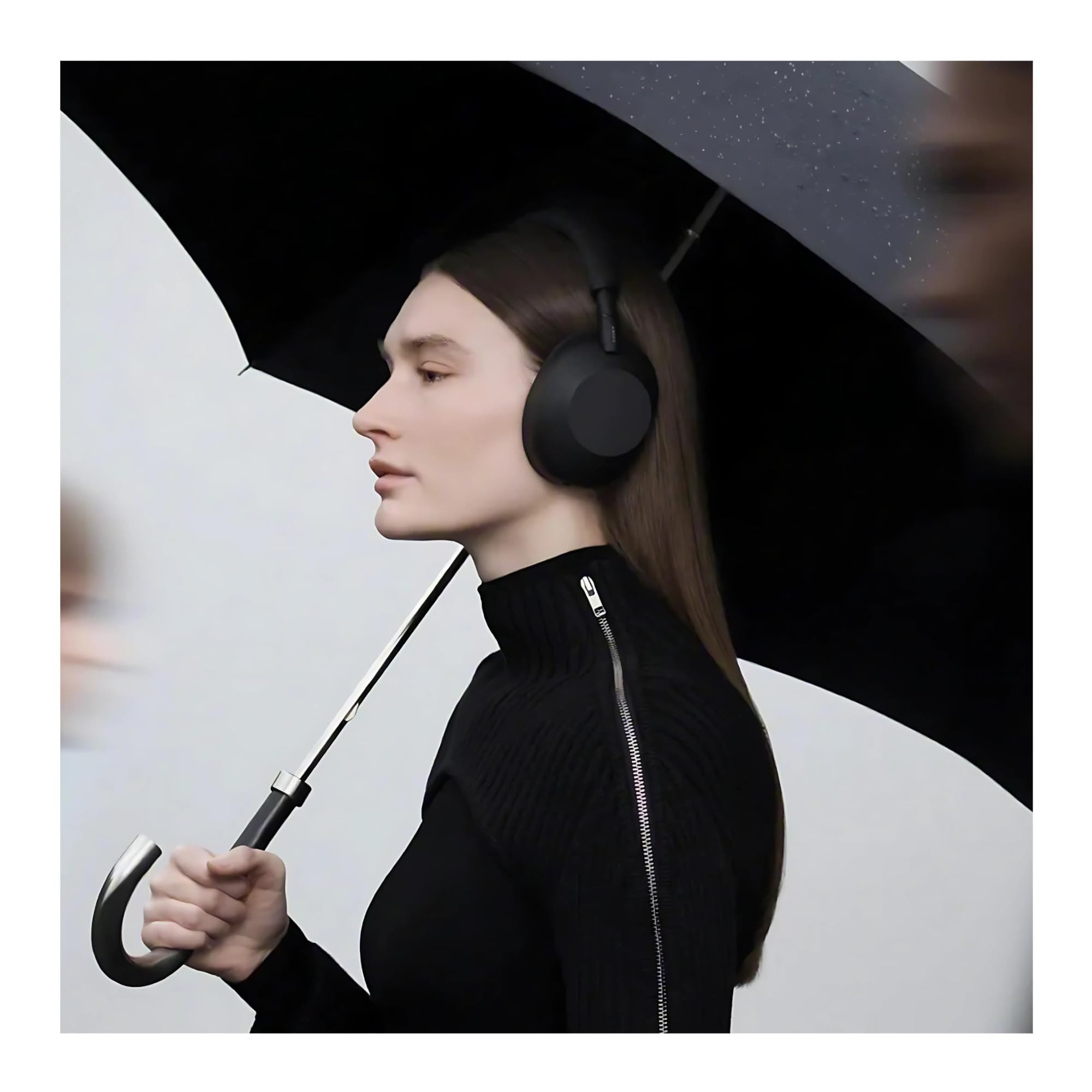 Sony side profile on head displaying secure fit and comfortable wear during activities