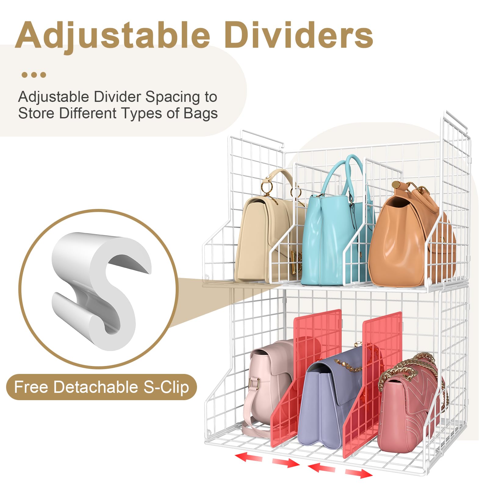 Sonyabecca close-up of adjustable divider demonstrating customizable layout