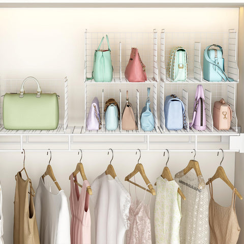 Sonyabecca stacked baskets inside closet maximizing vertical space