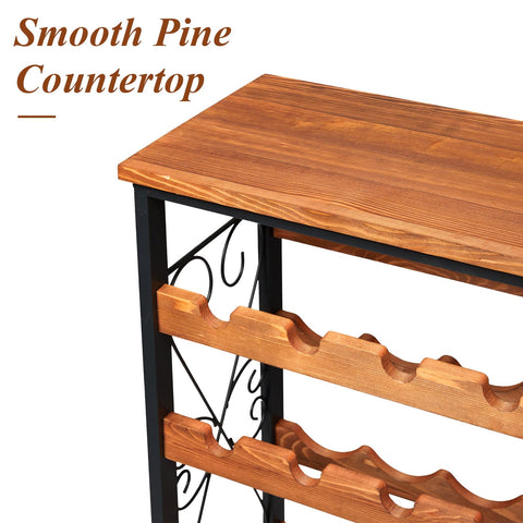 Sonyabecca wavy bottle slots detail showing secure cradles that prevent bottle wobble