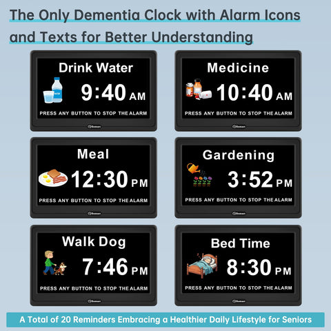 Soobest analog mode detail offering visual clock face for easier recognition