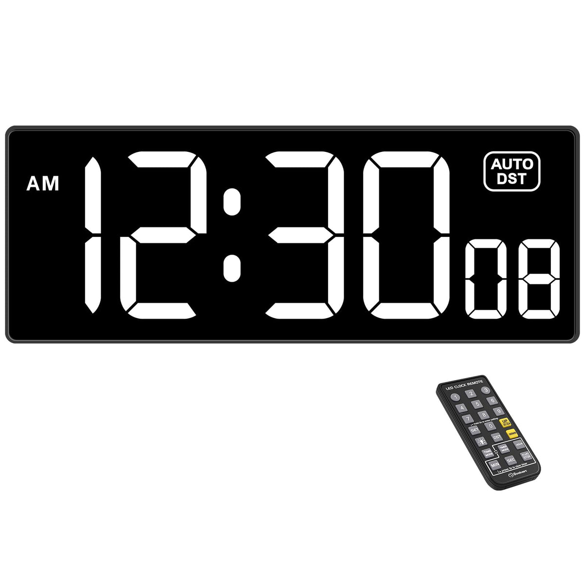 Soobest front view showing large LED digits for clear time visibility