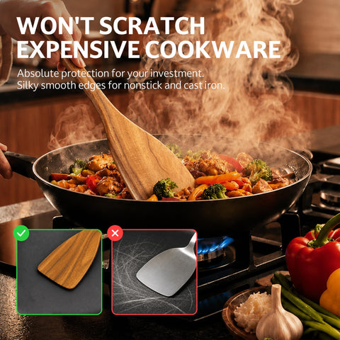 SOOMGYEOL SEOM spatula in nonstick pan protecting cookware from scratches