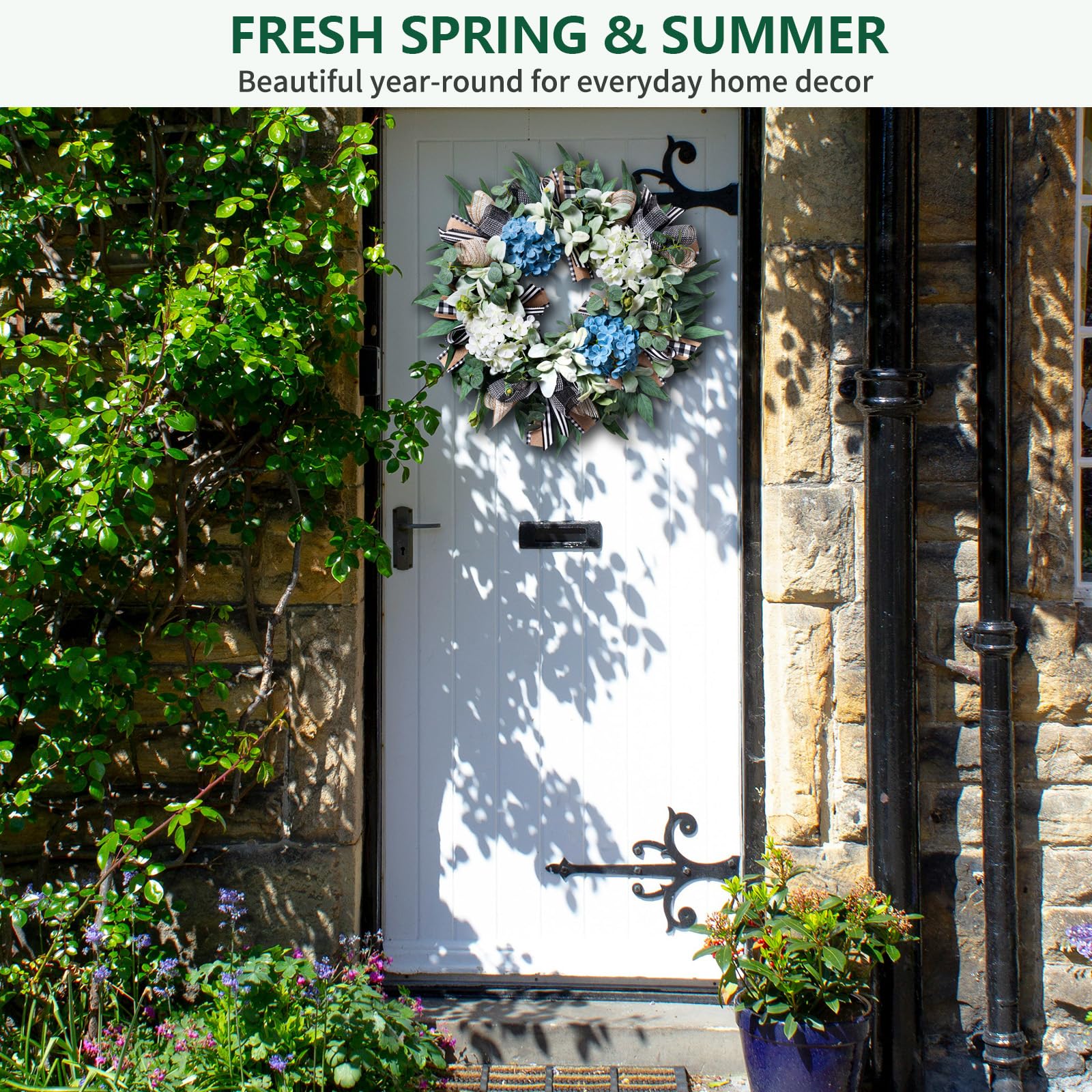 soosubel wreath on porch setting enhancing covered entry decor
